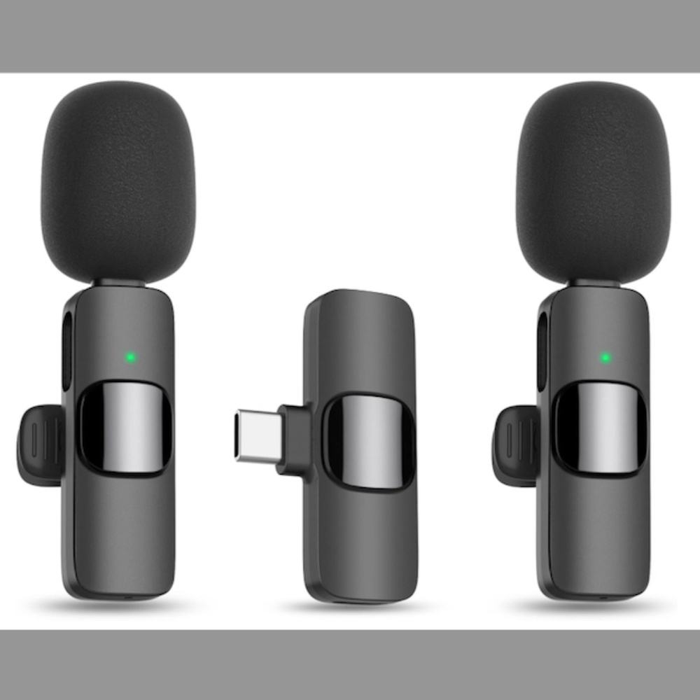 DUAL Hi-Def Wireless Microphones Plug and Play (USB-C) - Picture 1 of 3
